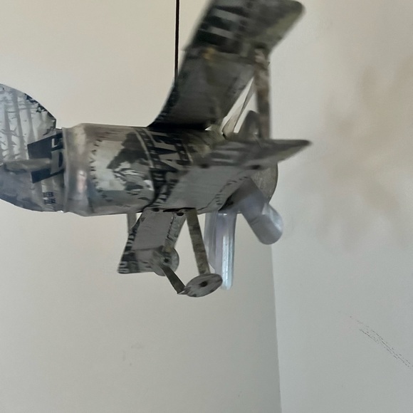 Vintage beer can plane garden decor gift for him - Picture 2 of 5